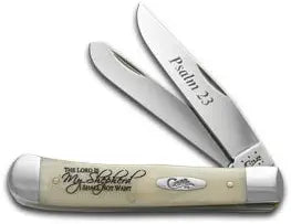 Case Knife Natural Bone Trapper Psalm 23 08795