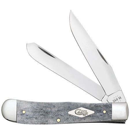 Case Knife Gray Bone Smooth Trapper 34200