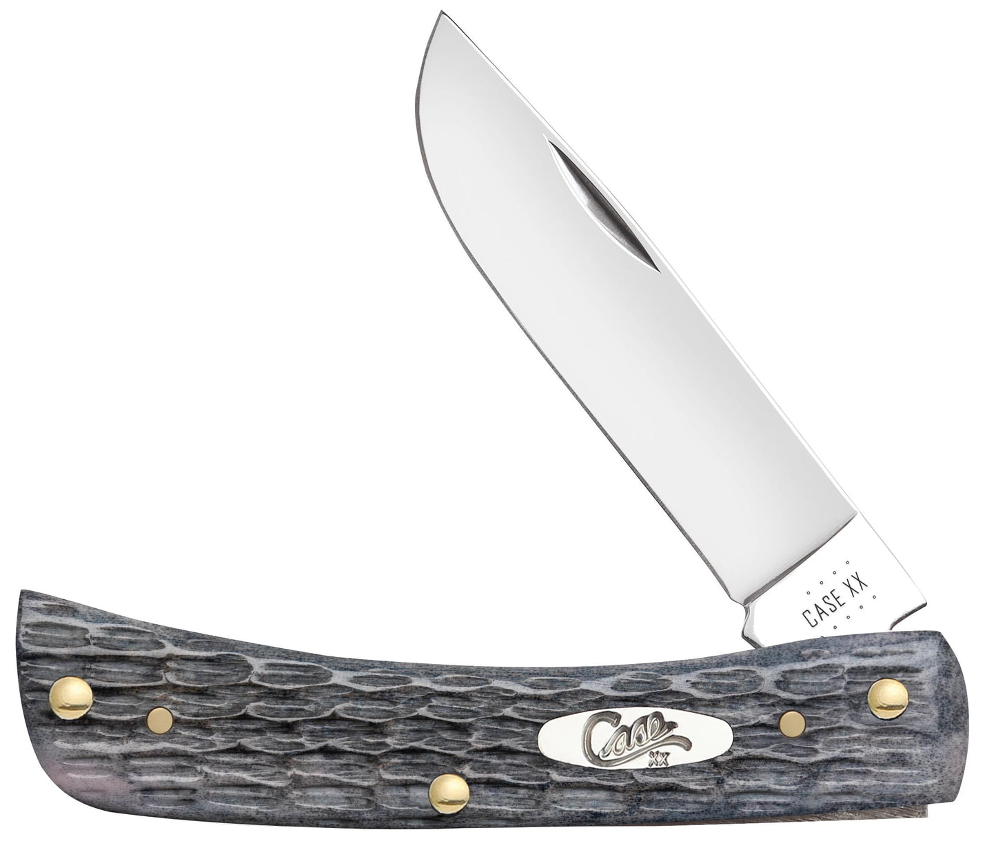 Case Knife Pocket Worn Gray Sod Buster Jr 58412