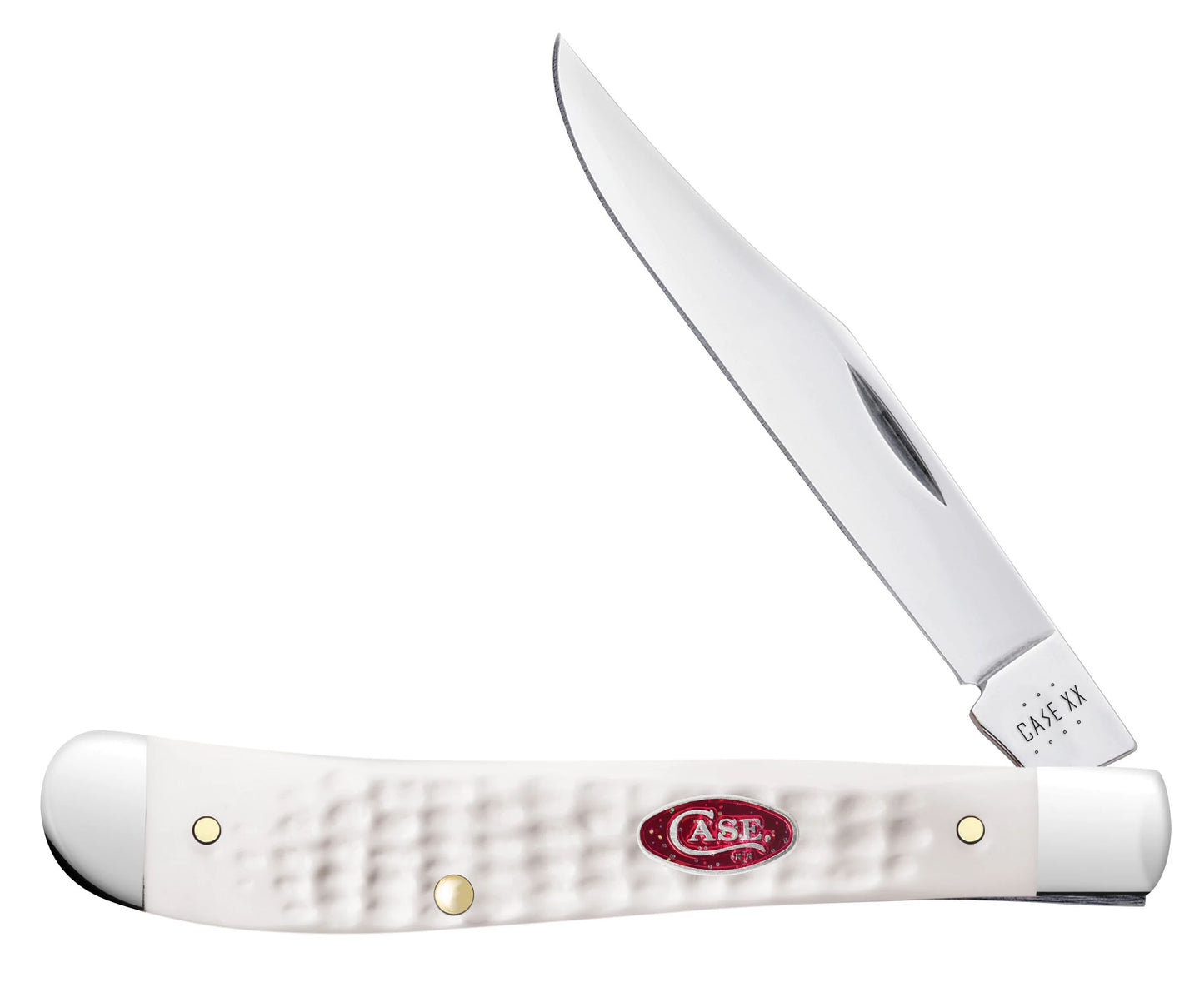 Case Knife White Synthetic Slimline Trapper 60194
