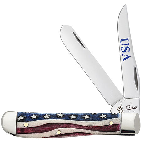 Case Knife Star Spangle Mini Trapper 64135
