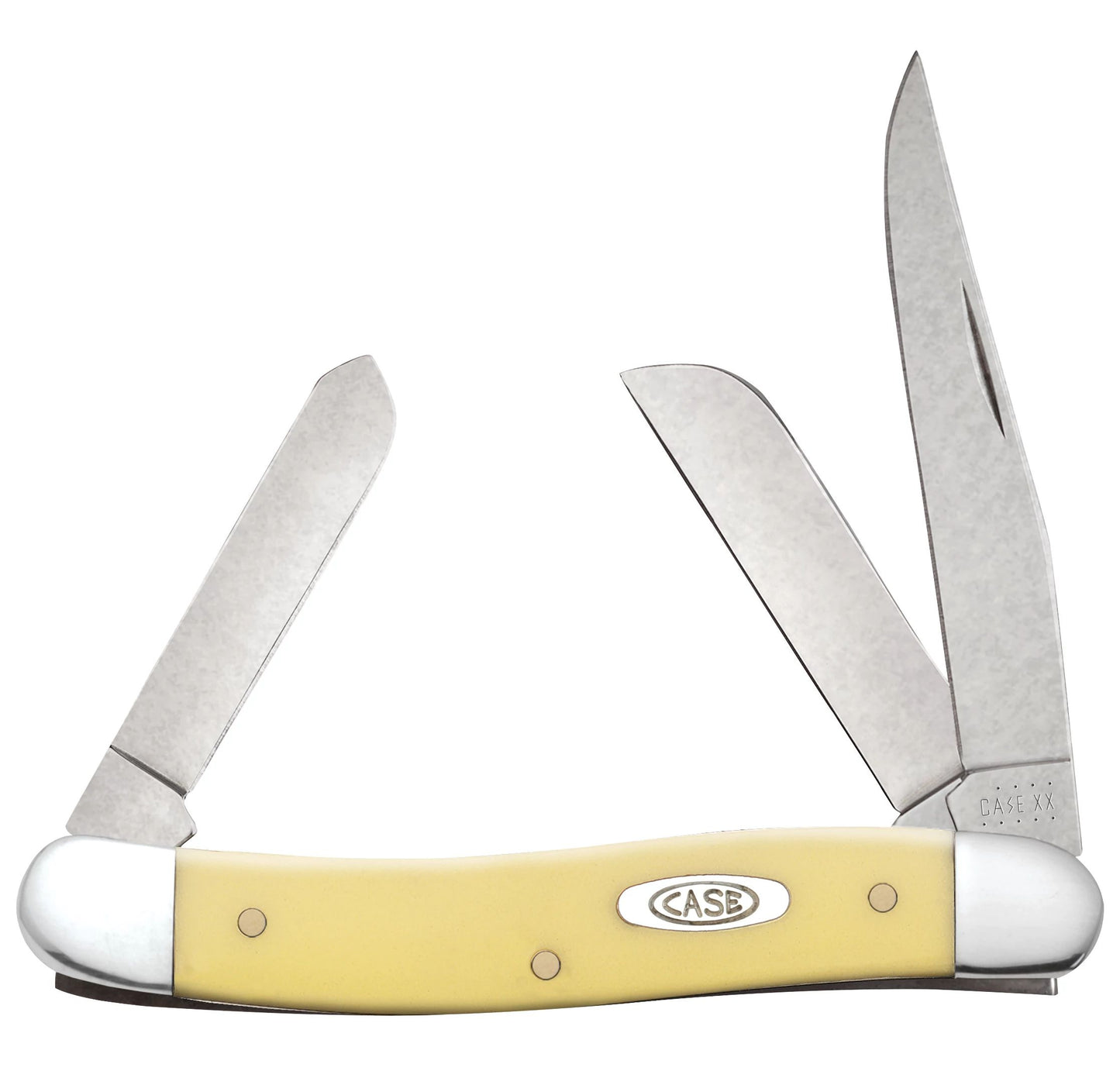 Case Knife Yellow Synthetic Medium Stockman 80035
