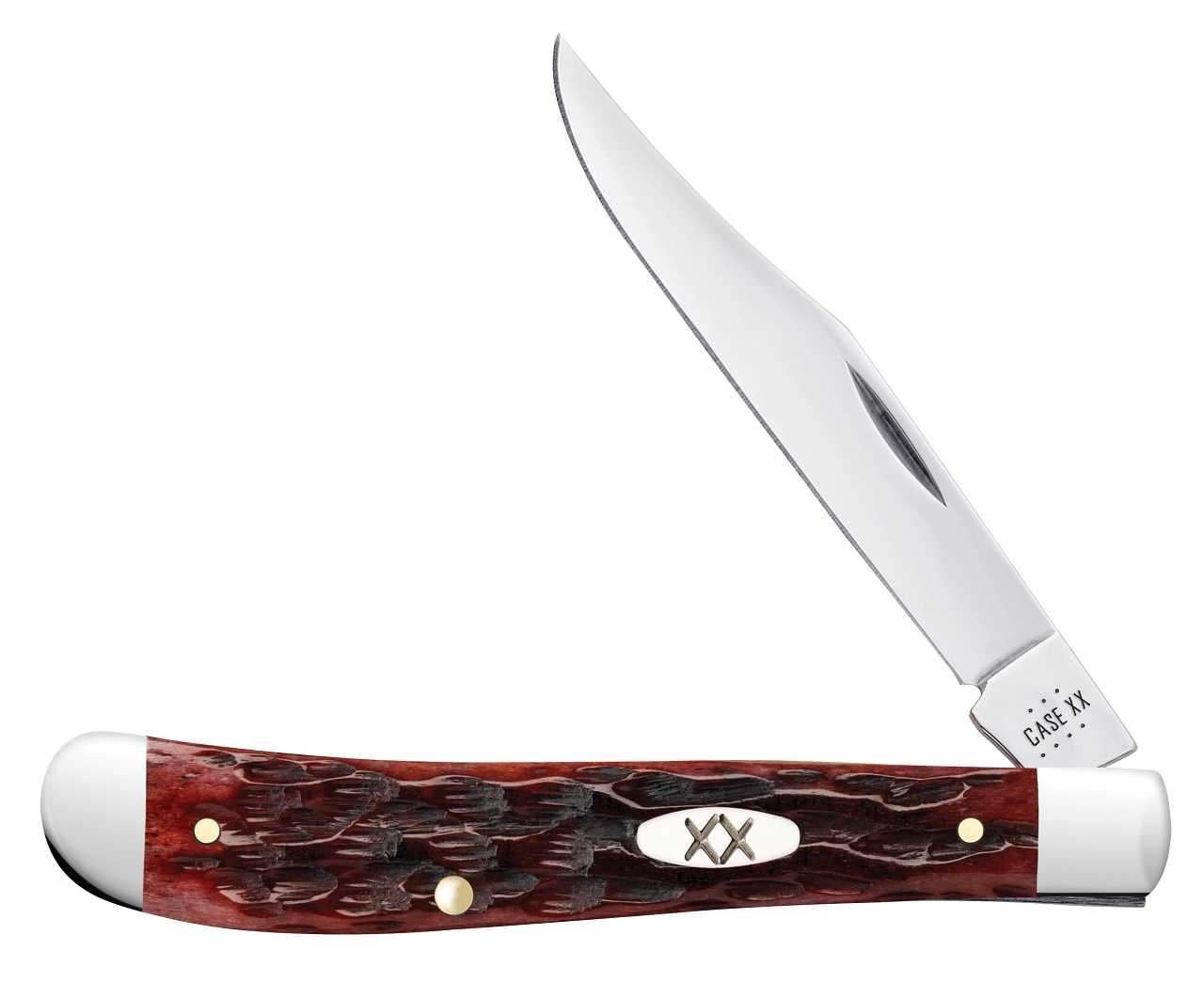 Case Knife Mahogany Peach Seed Slimline Trapper 25135