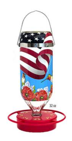 Hummingbird Feeder All American 32 oz