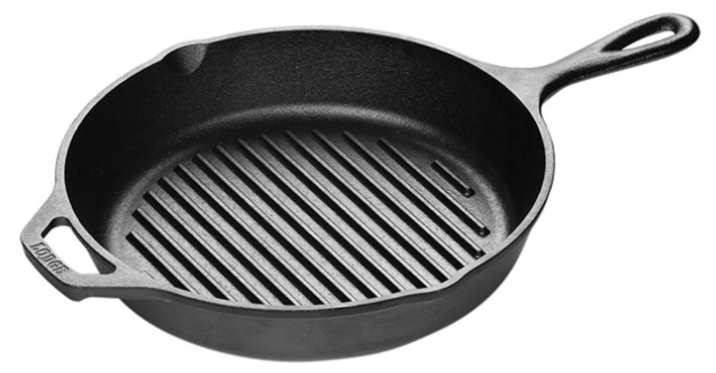 Lodge Cast Iron Grill Skillet 10.25 Inch L8GP3