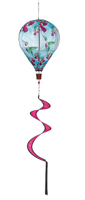 Hummingbird Feeder Burlap Balloon Spinner