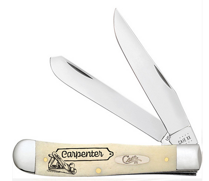 Case Knife Carpenter Natural Bone Trapper 9144586