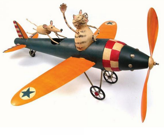Cat Aviator Whirligig