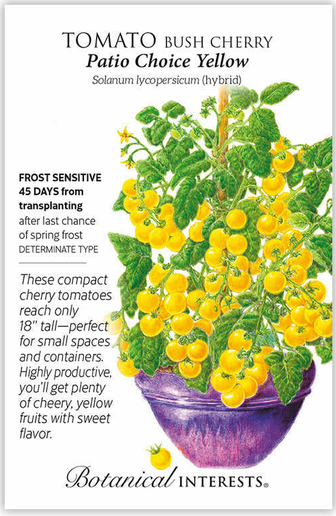 Patio Choice Yellow Bush Cherry Tomato Seeds