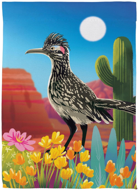 Roadrunner Garden Flag