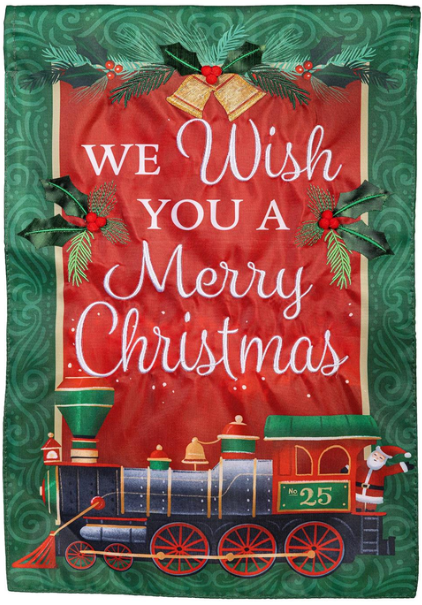 Polar Express Christmas Garden Flag