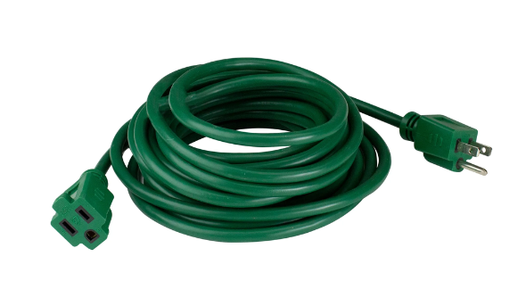 Green Extension Cord, Indoor/Outdoor 20FT