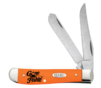 Case Knife Gone Fishin’ Orange Synthetic Mini Trapper AWTC07GF