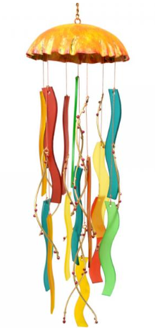 Coral Jellyfish Wind Chime
