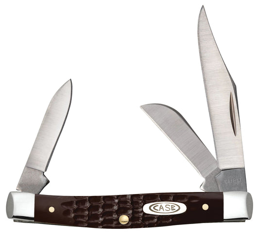 Case Knife Jigged Brown Synthetic 00106