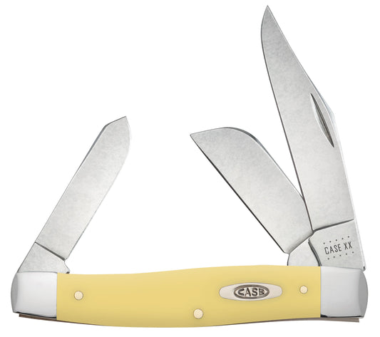 Case Knife Yellow Synthetic Stockman CS 00203