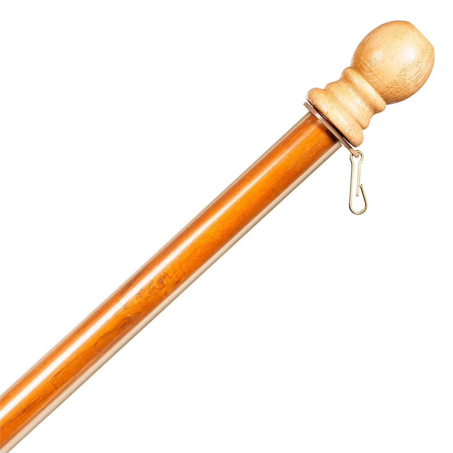 Wooden House Flag Pole