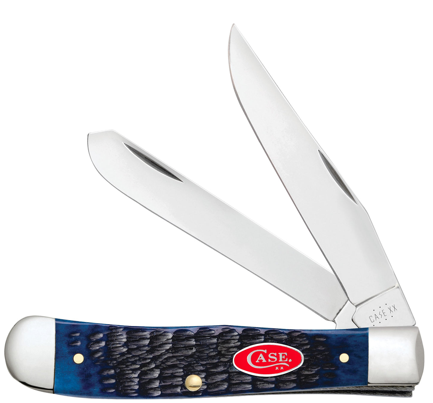 Case Knife Navy Blue Bone Trapper 07051