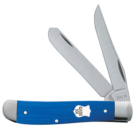 Case Knife Blue G-10 Mini Trapper 16741