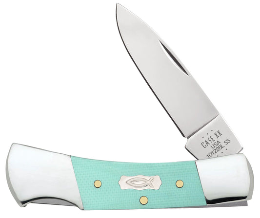 Case Knife Seafoam Green G10 Lockback 18106
