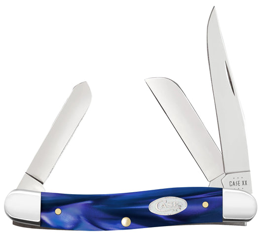 Case Knife SparXX Blue Pearl Kirinite Medium Stockman 23448