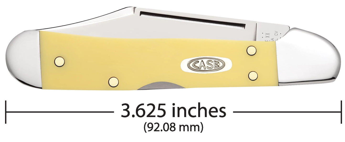 Case Knife Yellow Synthetic CopperLock (CS) 30116