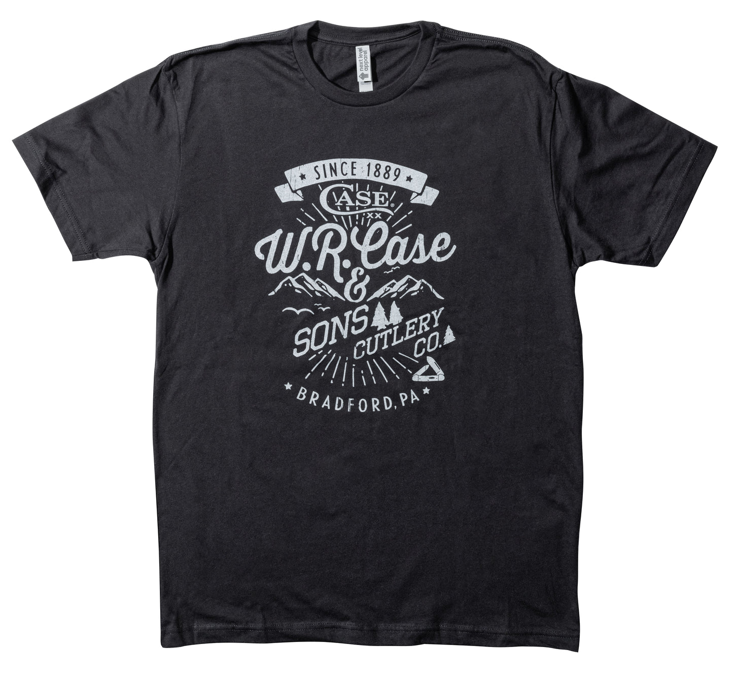 Case Knife T Shirt Black W/WR Case Logo Front