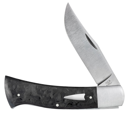 Case Knife Ruple Marbled Carbon Fiber Axe Handle 47542