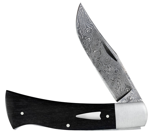 Case Knife Ruple Ebony Wood Damascus Axe Handle 47545