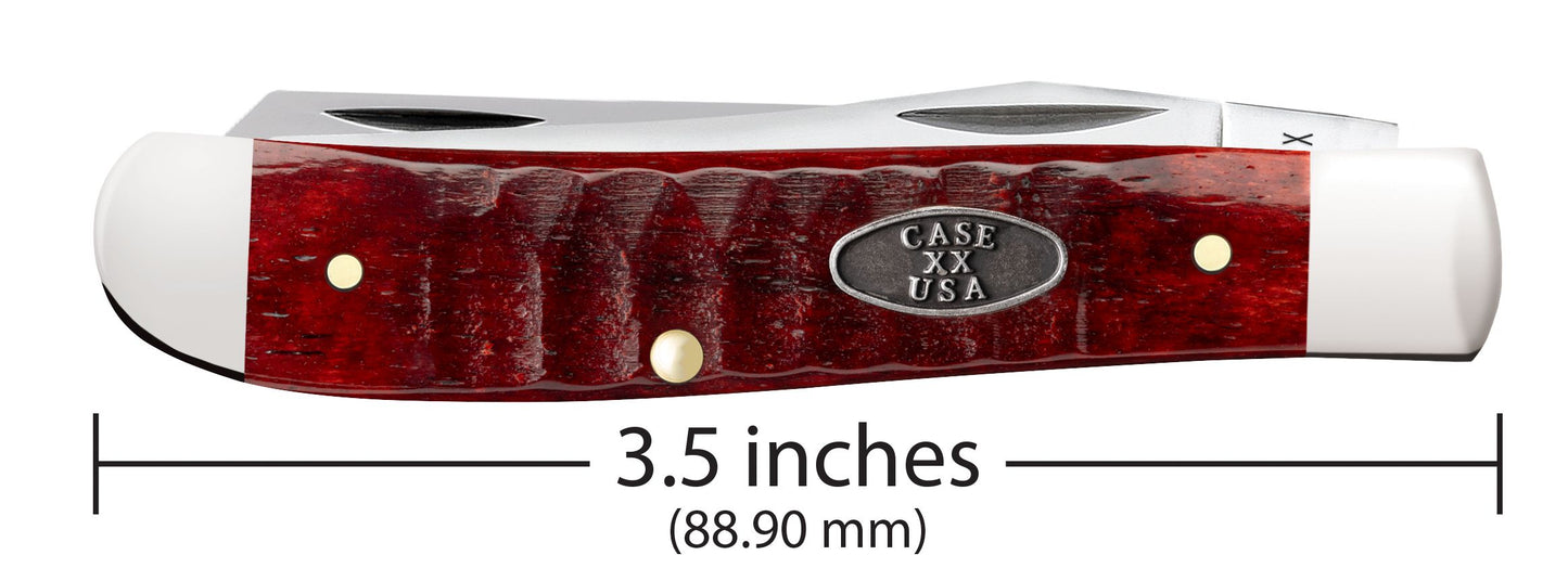 Case Knife Old Red Bone Gator Jig Mini Trapper 51541