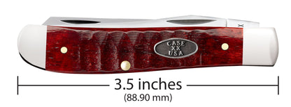 Case Knife Old Red Bone Gator Jig Mini Trapper 51541