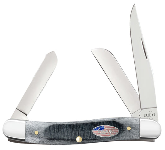 Case Knife Gray Bone Sawcut Stockman 53061