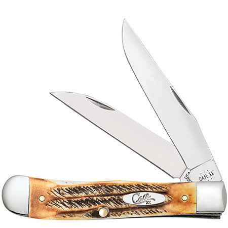 Case Knife 6.5 Bone Stag Trapper 65329