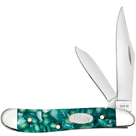 Case Knife Green Kirinite Peanut 71384