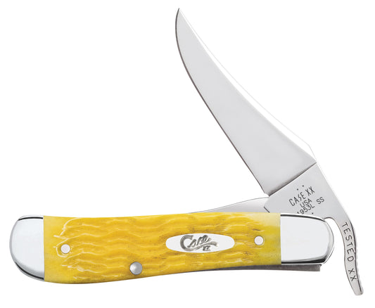 Case Knife Yellow Bone Platts Jig RussLock 75315