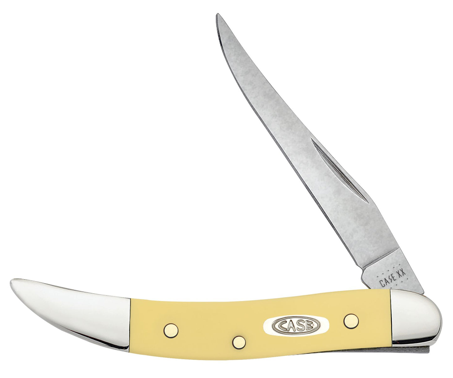 Case Knife Yellow Synthetic Small Texas Toothpick 81095