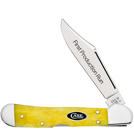 Case Knife Yellow Bone Mini Copperlock 94204
