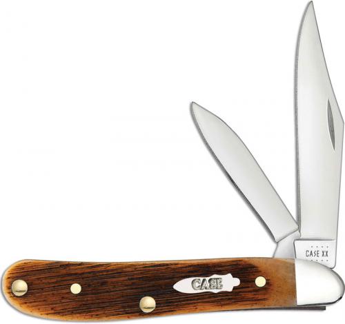 Case Knife Amber Bone Peanut 17893