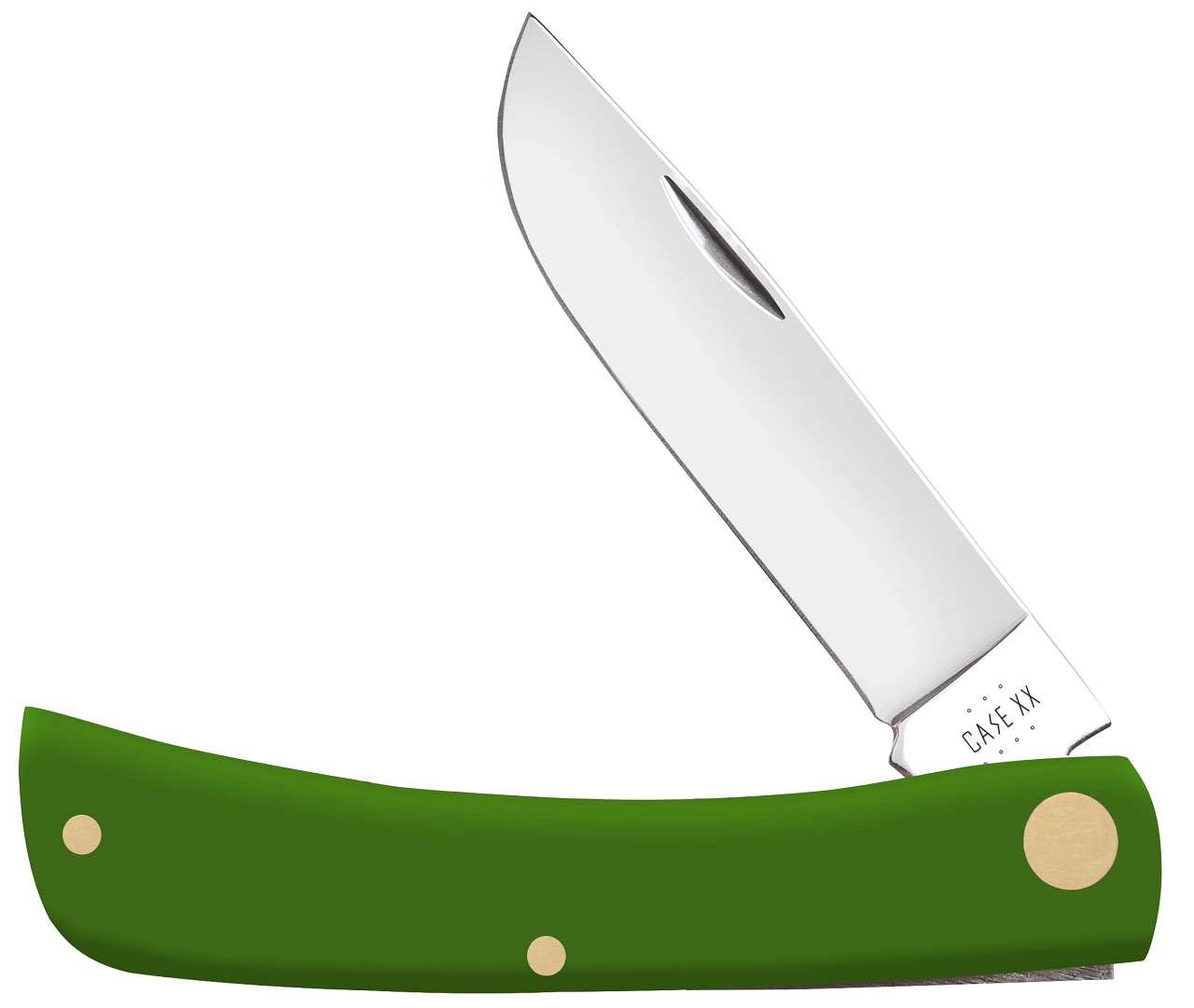 Case Knife Green Synthetic Mini Trapper 53395