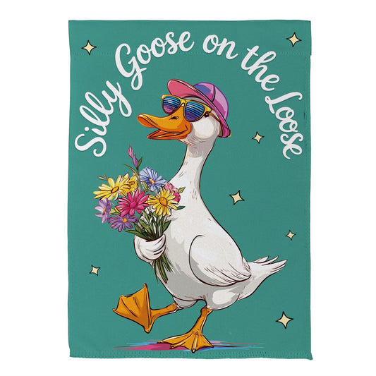 Silly Goose Garden Flag