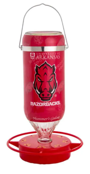 Arkansas Razorbacks Hummingbird Feeder