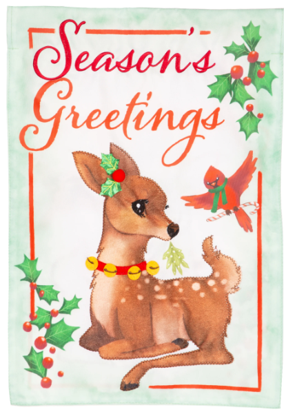Season's Greetings Garden Flag