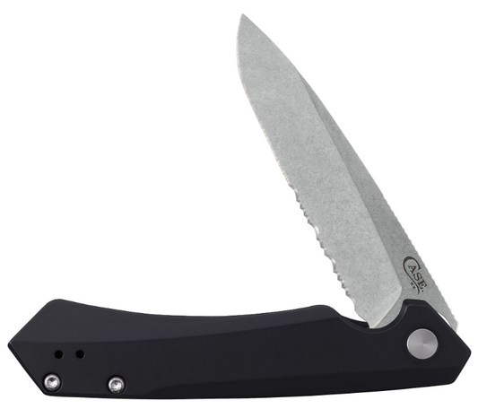 Case Knife Black Anodized Kinzua Spear Serrated 64633