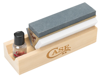 Case Knife Sharpener Kit Tri Hone with Oil 50305