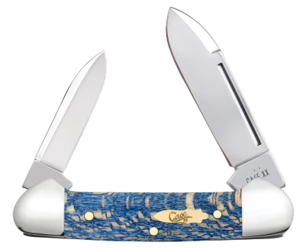 Case Knife Blue Sycamore Wood Baby Butterbean 63733