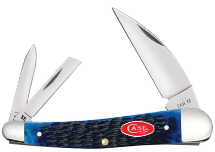 Case Knife Navy Blue Bone Rogers Seahorse Whittler 06889