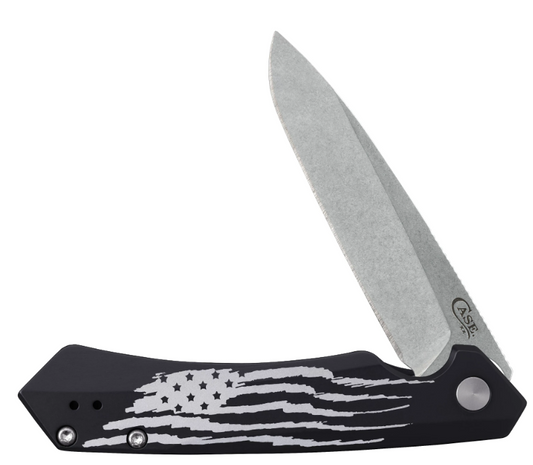 Case Knife Black Anodized Aluminum Kinzua Spear 10857