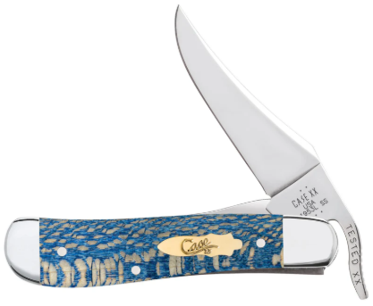 Case Knife Blue Sycamore Wood Russlock 63734