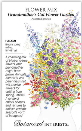 Grandmother's Cut Flower Garden Flower Mix