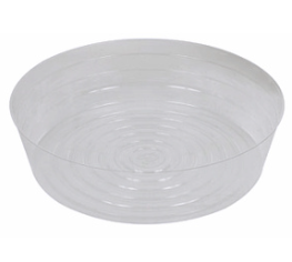 Deep Clear Saucer 12"
